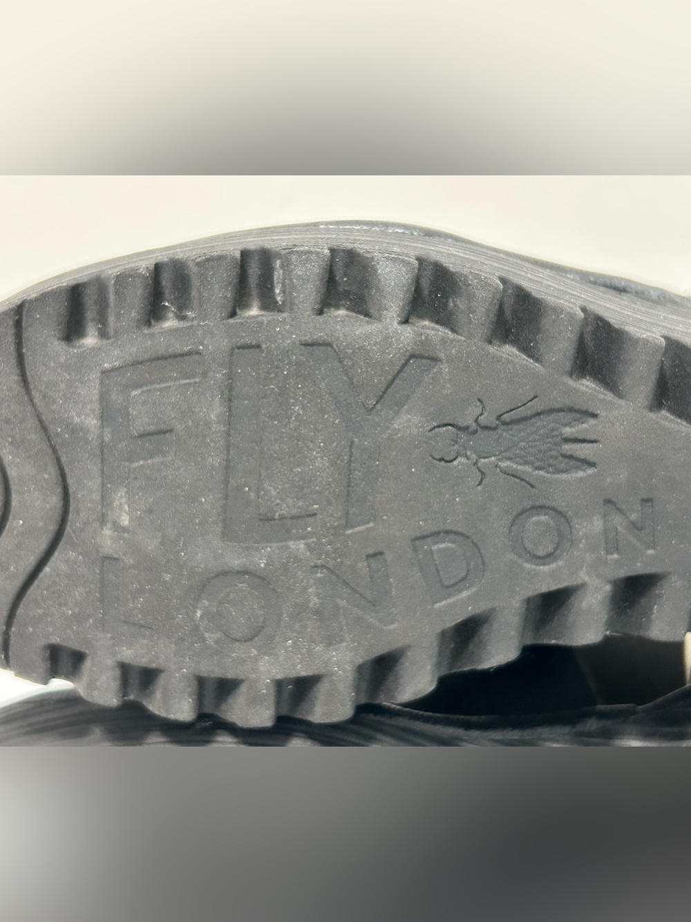 Fly London Yuba Wedge Sandals Black Size 8 - 8.5 US 39 EU - Picture 14 of 15